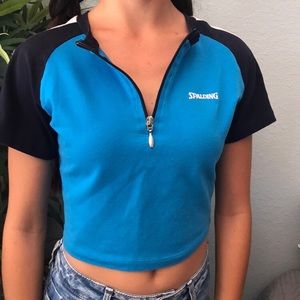 vintage spalding crop top